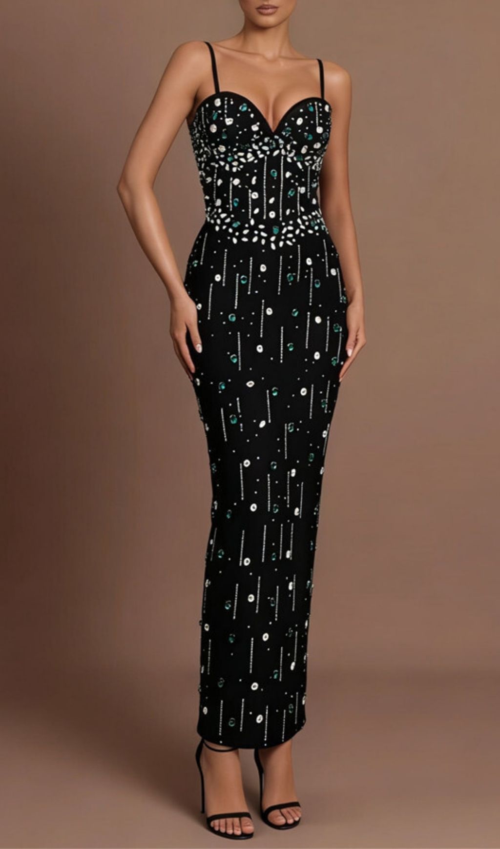 Fashionslee Women Keyra Diamante Bandage Maxi Dress