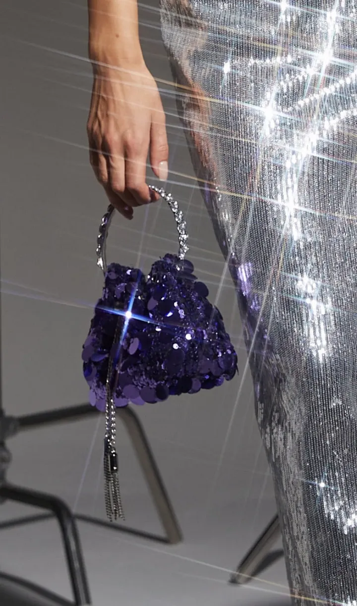 TRENDING PURPLE SEQUIN BUCKET BAG - OWNCI TRENDING PURPLE SEQUIN BUCKET BAG - OWNCI
