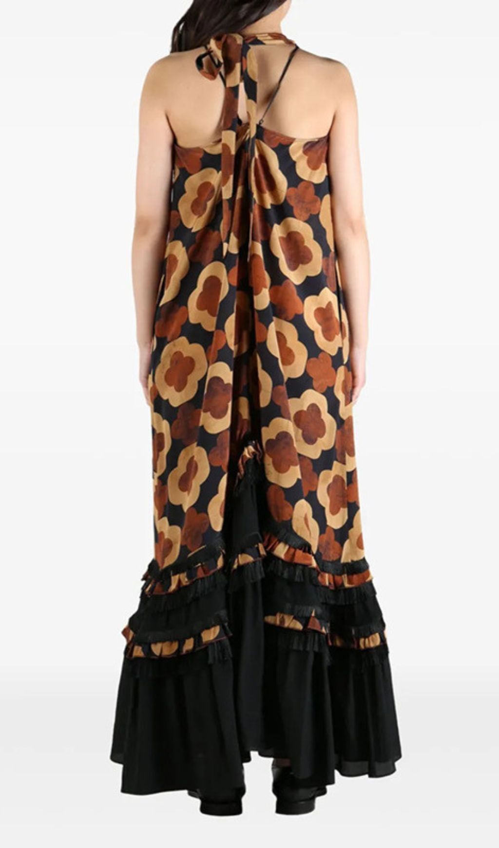 Fashionslee Women Gzifa Halter Printed Maxi Dress