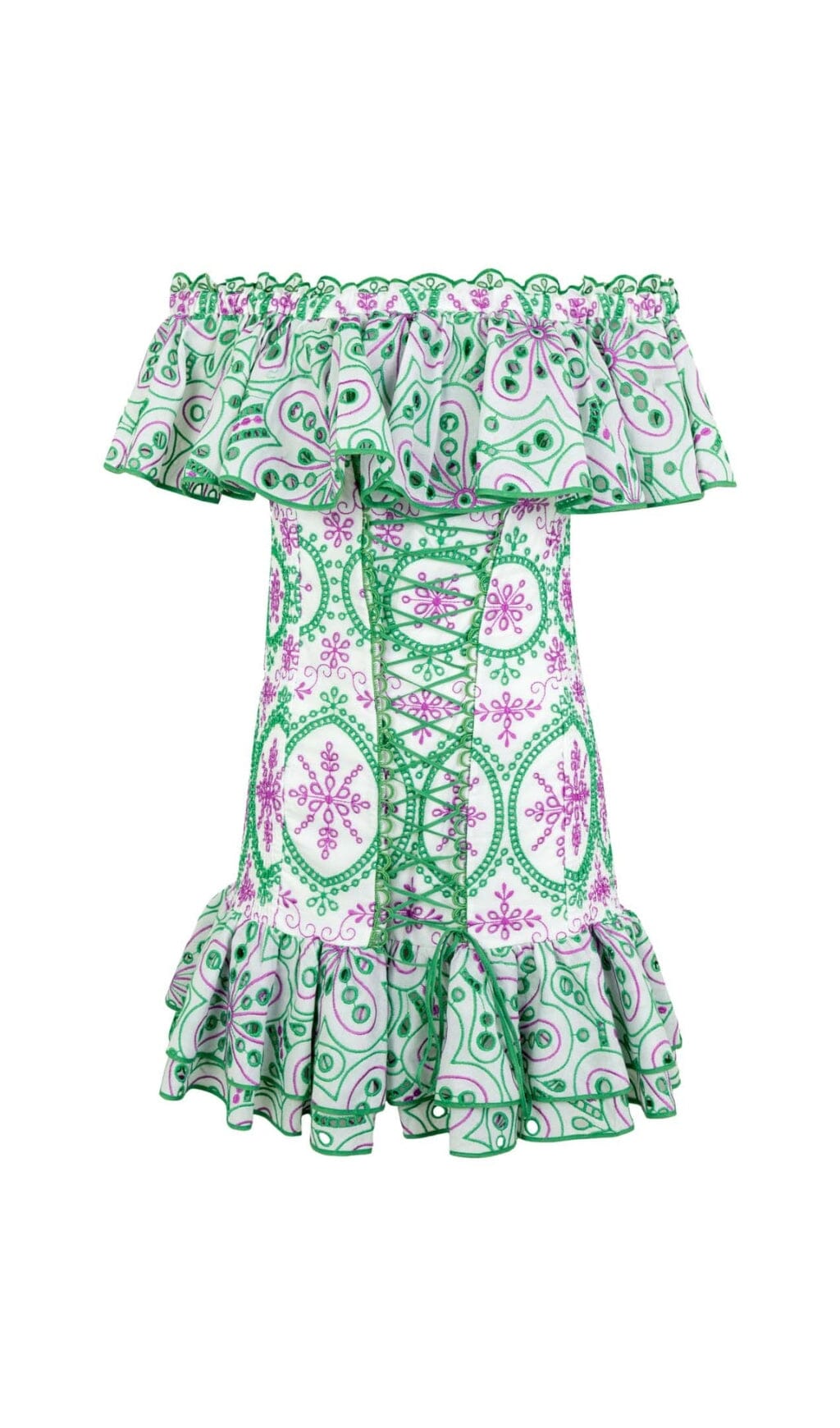 4542b783f28479d8207c314caafdfe77.jpeg Fashionslee Women Corset Embroidered Dress In Green