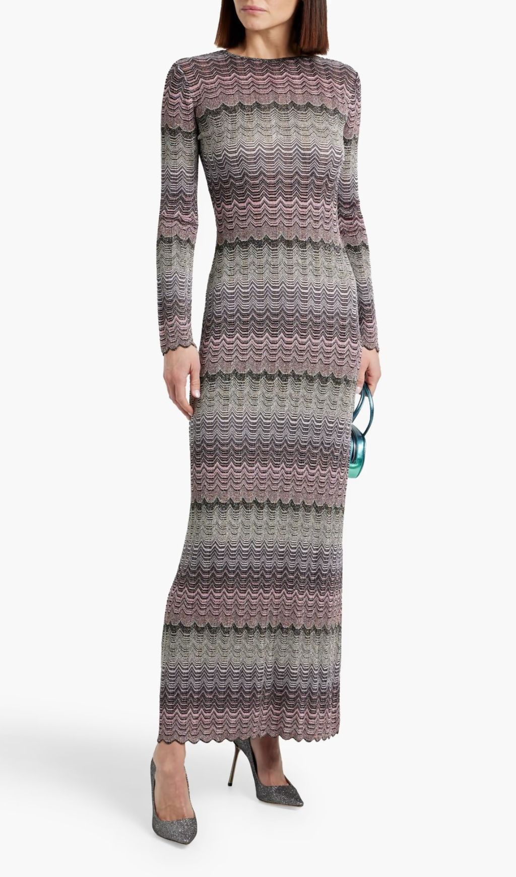Fashionslee Women Judith Cutout Long Sleeve Knit Maxi Dress