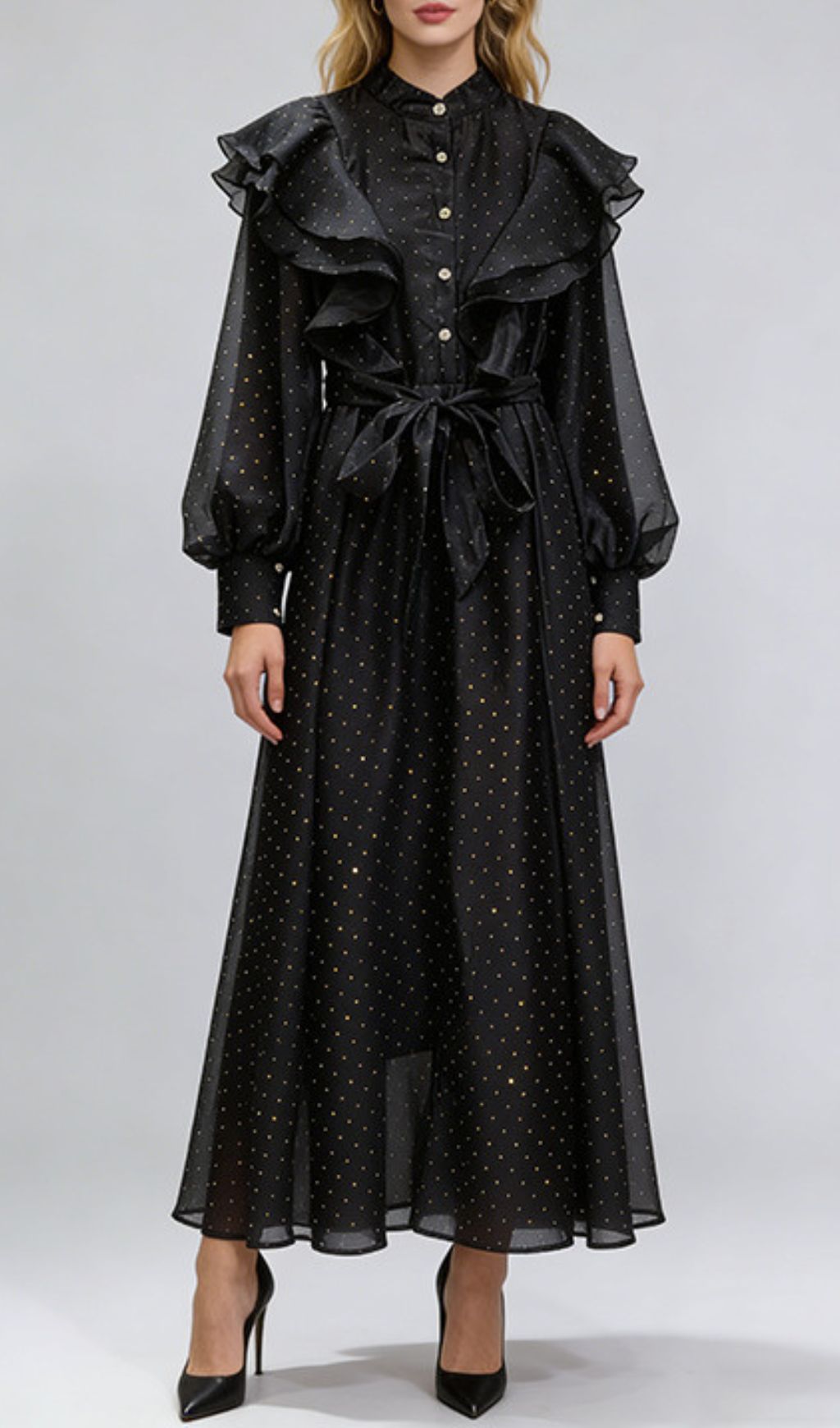 46143fd8536623df863dc88a5bd716f0.jpg Fashionslee Women Jolanda Embellished Long Sleeve Maxi Dress