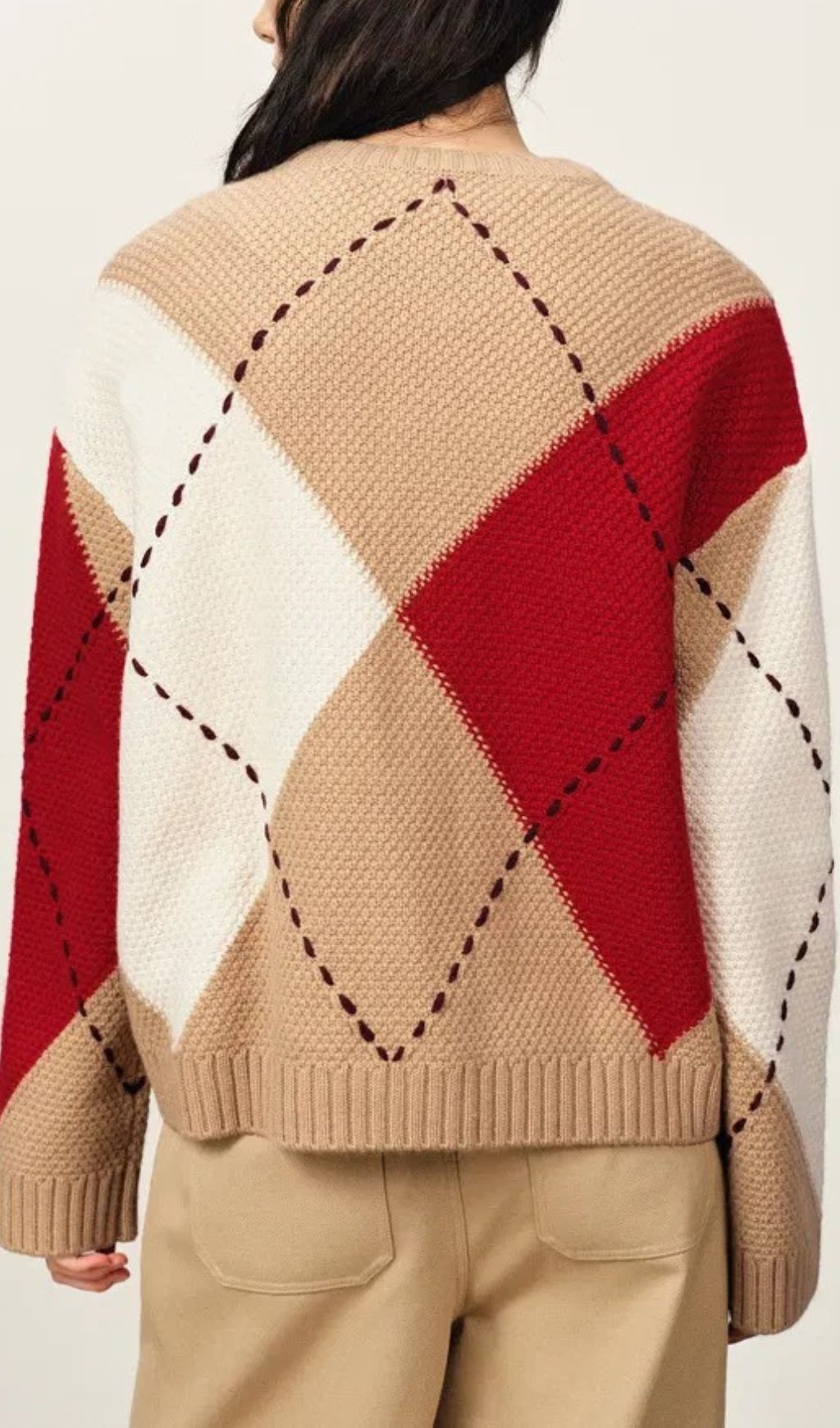 46352b815f67200ee77afe6b1ed9514d.jpg Fashionslee Women Juno Color-Blocking Knitted Cardigan