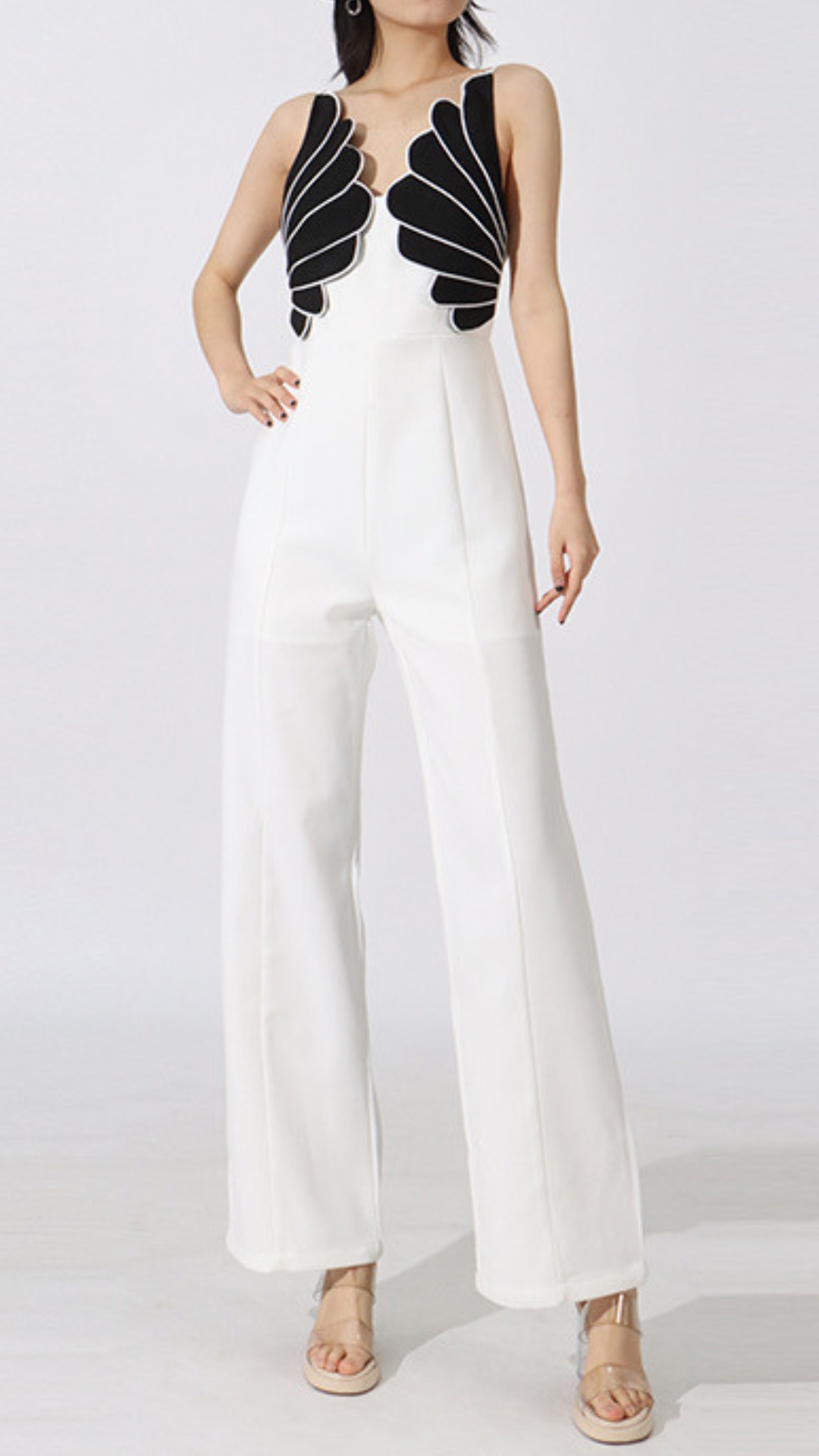 467e3eab1c66976fbad168bf6e2f3d71.jpg Fashionslee Women Flavia White Decor Jumpsuit