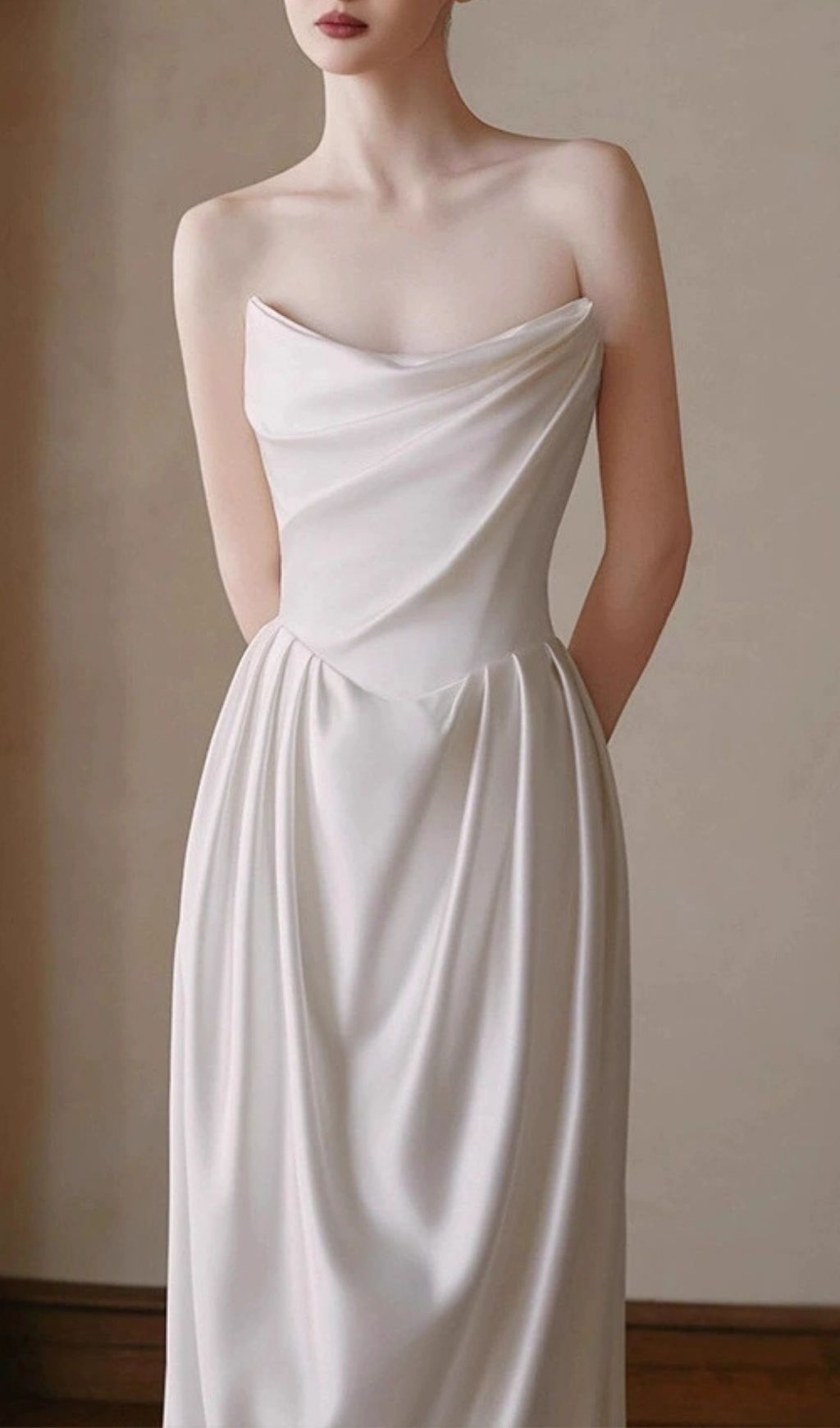 TRENDING WHITE STRAPLESS A-LINE WEDDING DRESS - OWNCI TRENDING WHITE STRAPLESS A-LINE WEDDING DRESS - OWNCI