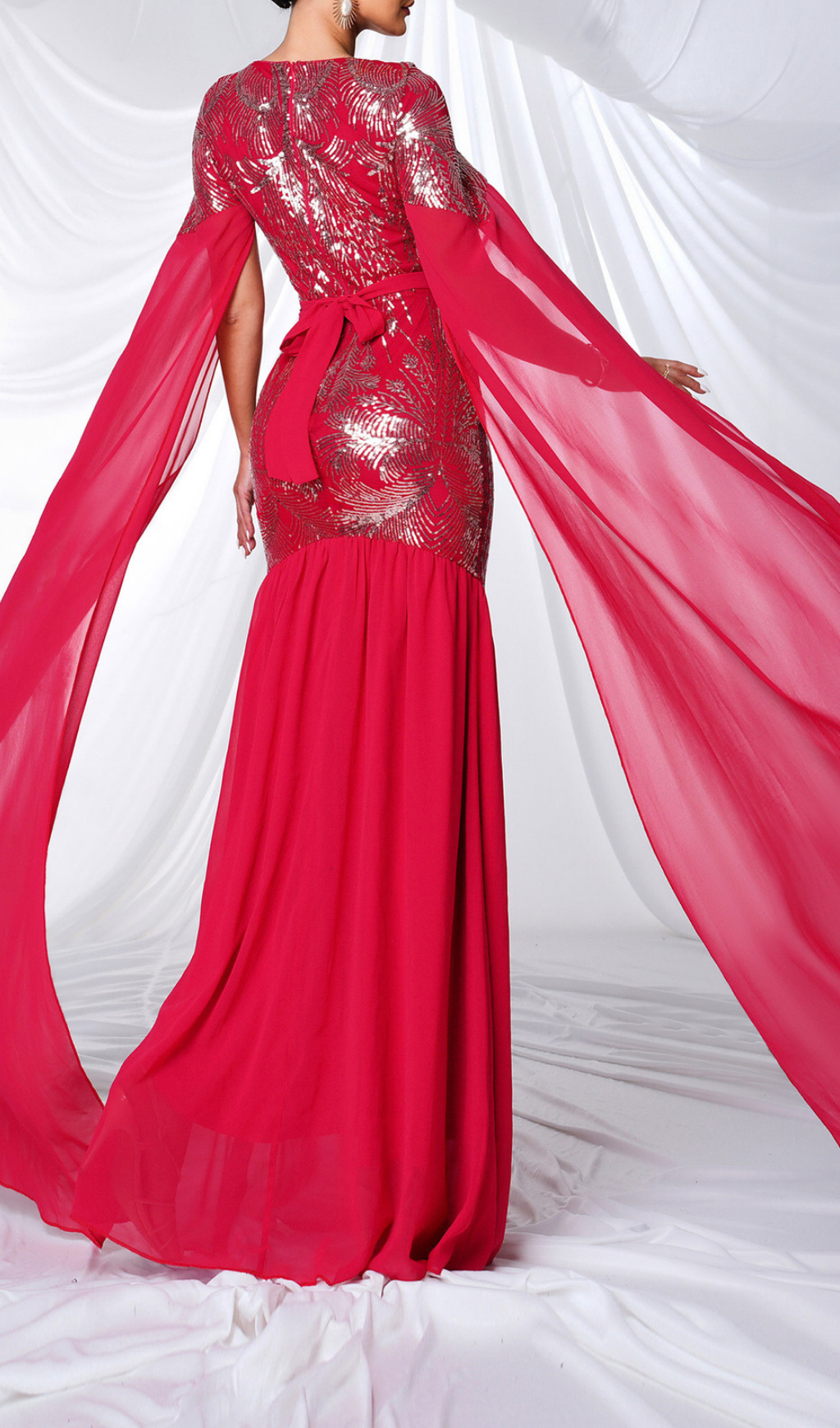 468be97a024d0cc05c46988b37c9e3da.png Fashionslee Women Gefjun Red Sequin Mesh Maxi Dress