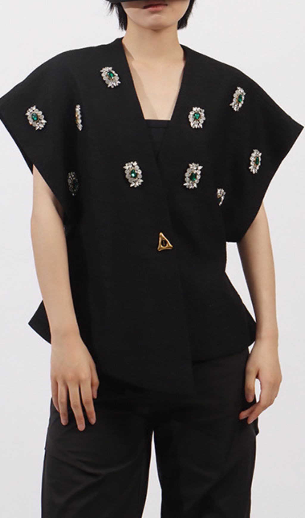 TRENDING BLACK DIAMANTE VEST - OWNCI TRENDING BLACK DIAMANTE VEST - OWNCI