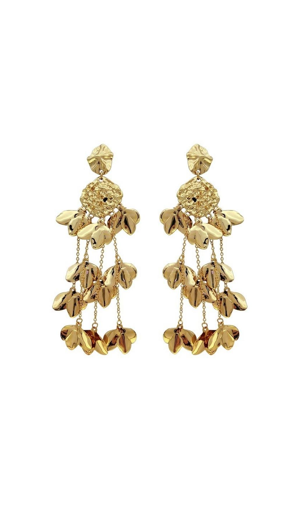 46bf1e91b37c59ee369241ae1af89cf4.jpeg Fashionslee Women Aisling Gold Tassel Leaf Earrings