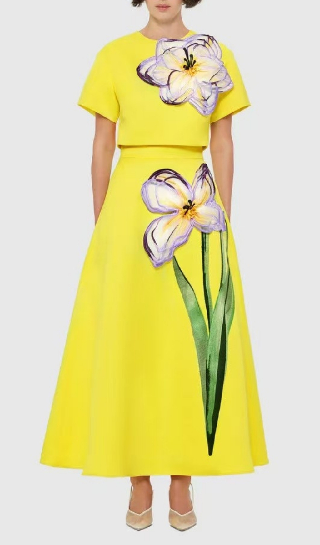 Fashionslee Women Eadoin Flower Two-Piece Set