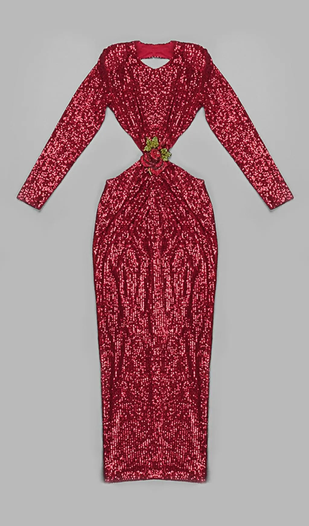 47ae64b71105ae0691d5d28aabd64903.jpeg Fashionslee Women Sequin Cutout Backless Maxi Dress In Red