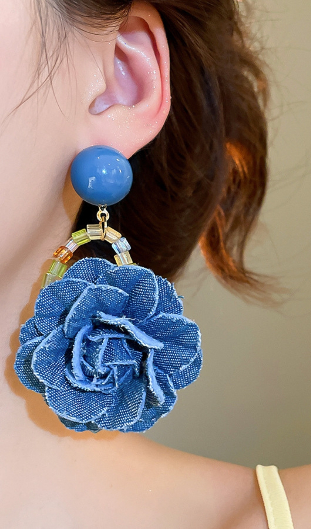 47dff3673811b7c198ae620443cbba62.jpg Fashionslee Women Fabienne Blue Flower Earrings