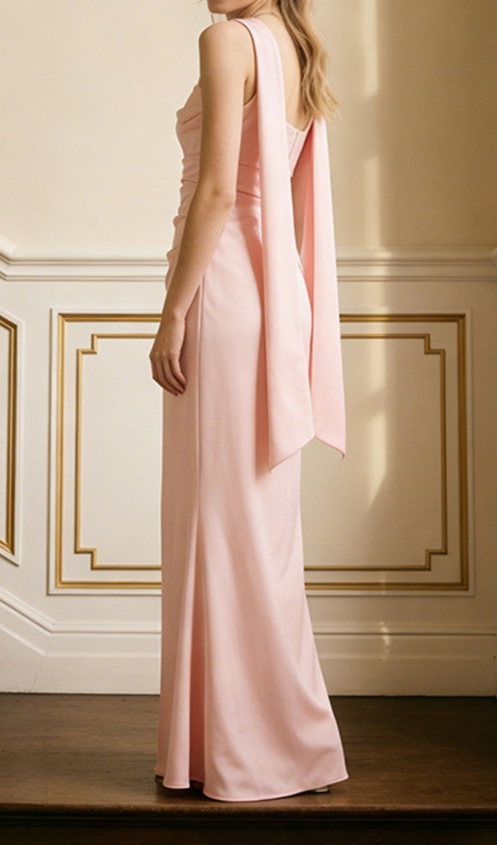 Fashionslee Women Kendria Pink Strappy Maxi Dress