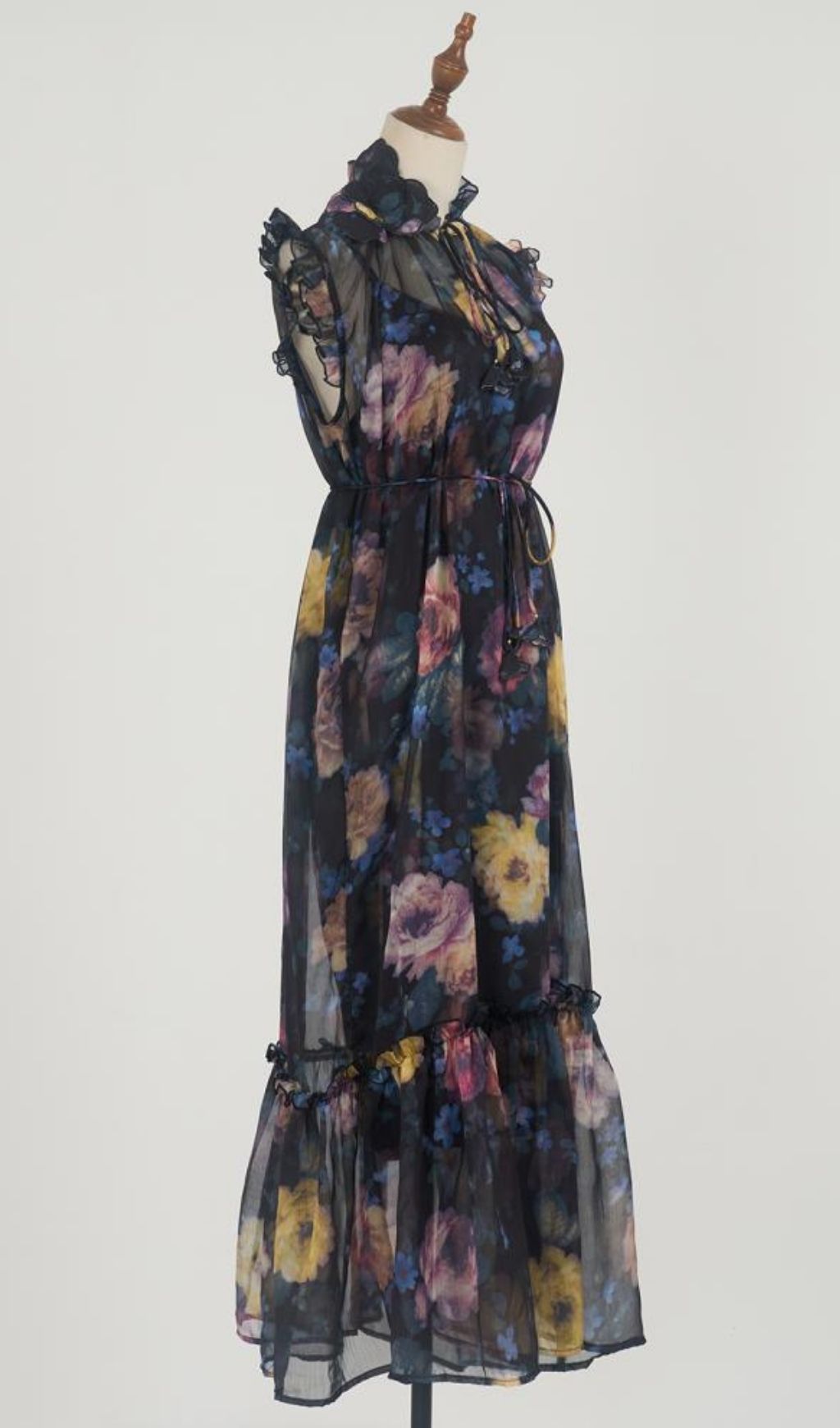 484e333fb6e889ce167d86dc63c04a7f.jpg Fashionslee Women Kamila Black Printed Midi Dress