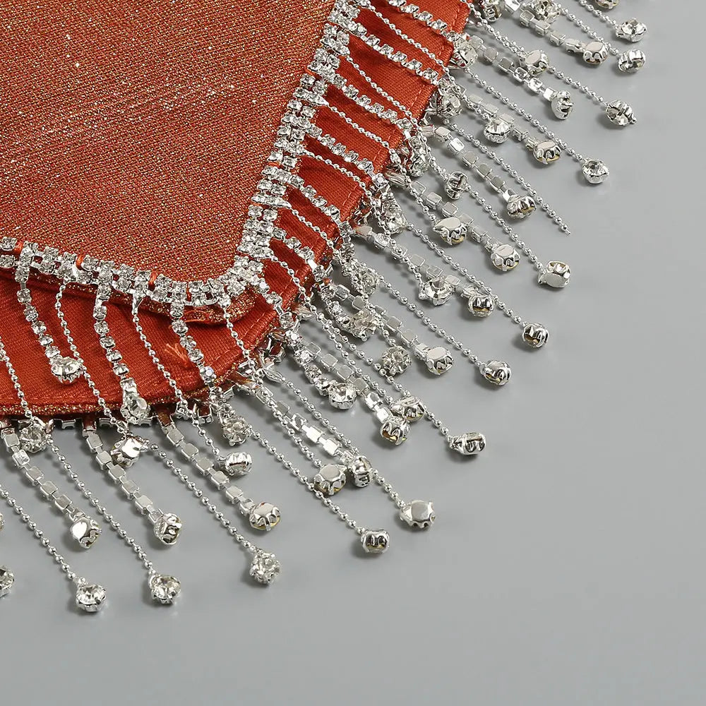 TRENDING ORANGE RHINESTONE SET: MUST-HAVE PARTY OUTFIT - OWNCI TRENDING ORANGE RHINESTONE SET: MUST-HAVE PARTY OUTFIT - OWNCI