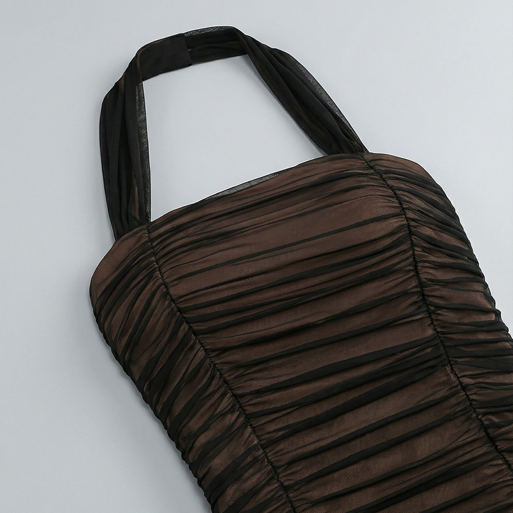48fa3aebf264e010e8311eac2d9ed970.jpg Fashionslee Women Jadzia Black Halter Ruched Mesh Maxi Dress