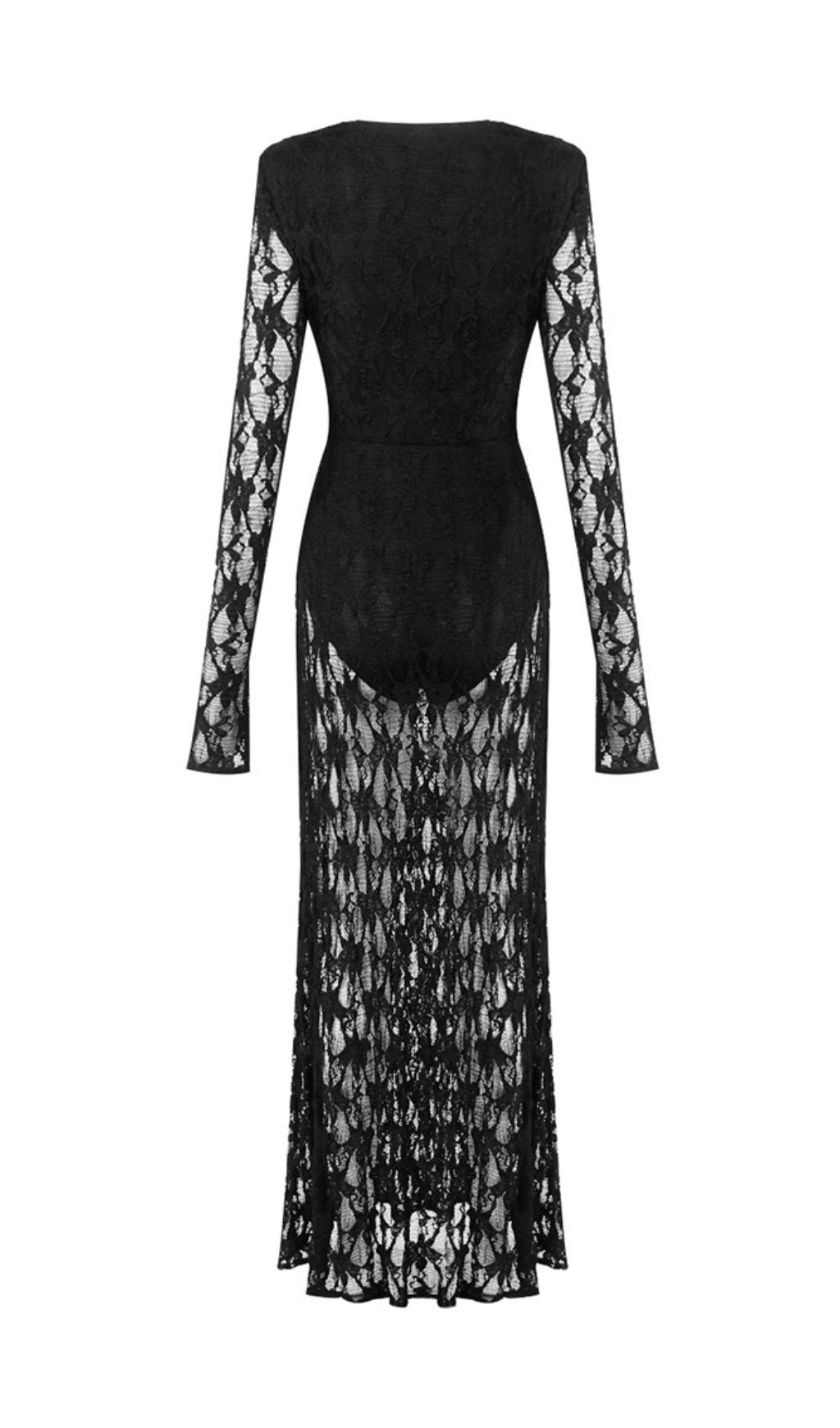492c4c42a4efc49a34b6644374c5dd52.jpg Fashionslee Women Jemma Black Long Sleeve Lace Maxi Dress