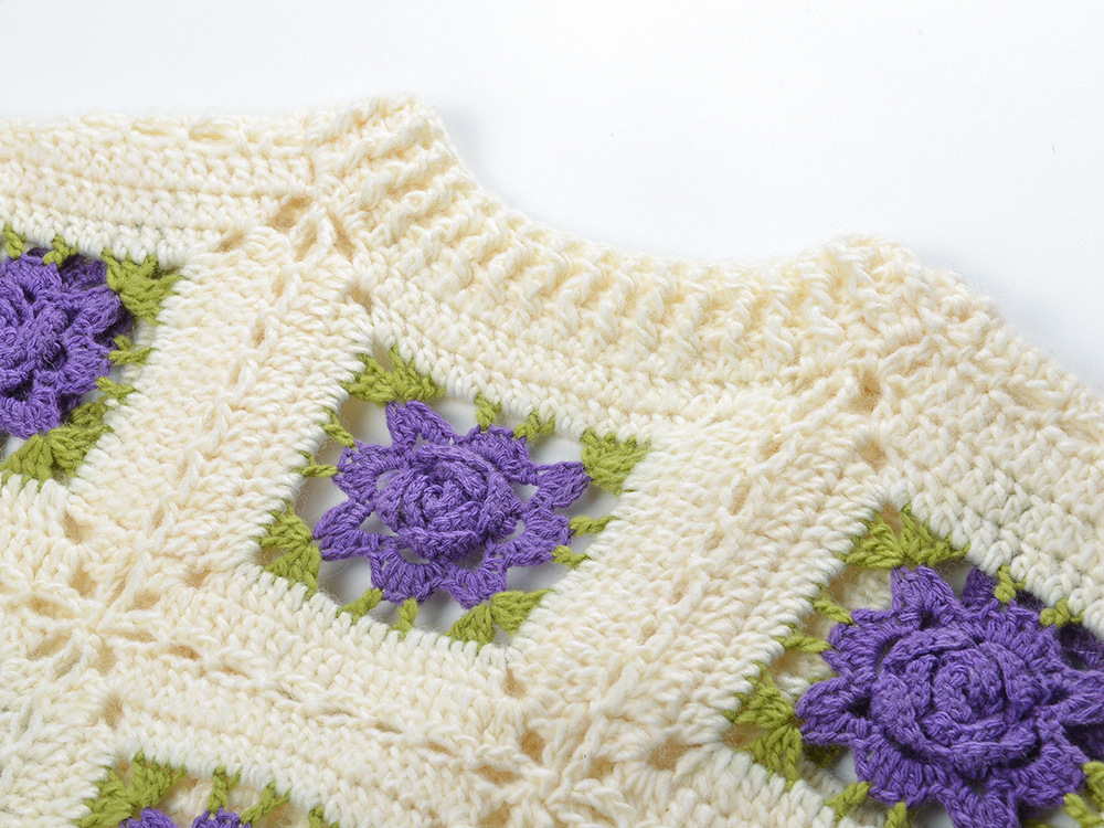 VINTAGE FLOWER KNIT CARDIGAN – TRENDING - OWNCI VINTAGE FLOWER KNIT CARDIGAN – TRENDING - OWNCI