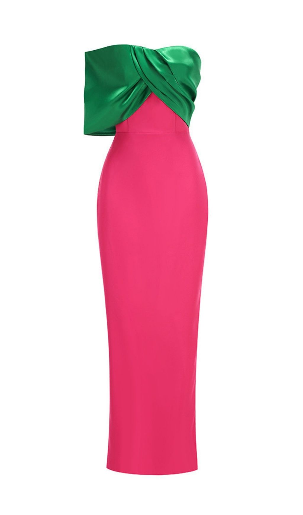 498aee484d974582098a8e1efd25626b.jpg Fashionslee Women Kalea Pink Green Maxi Dress