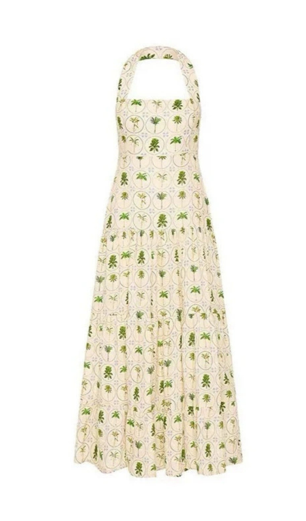 Fashionslee Women Evera Halter Printed Maxi Dress