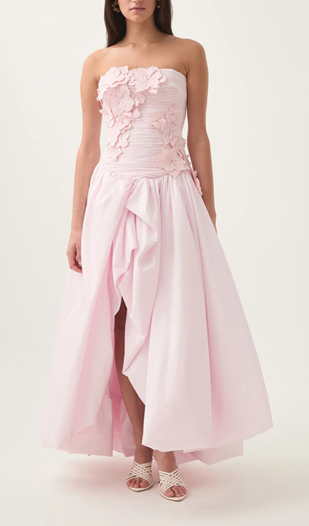 49a8d41e6e835fde28d2386d0daa5fb9.jpg Fashionslee Women Emiko Strapless Flower Maxi Dress