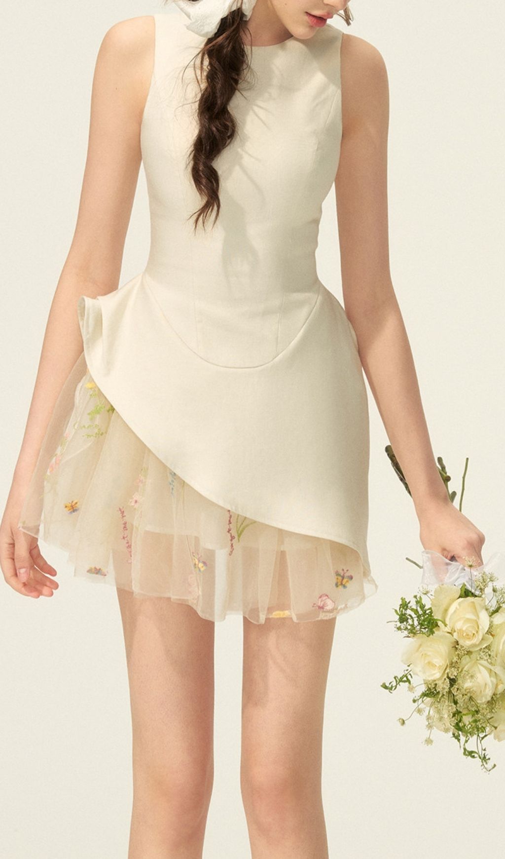 49c7b75dbd8bf4e8c142b9619d42bfc8.jpg Fashionslee Women Keiandra Sleeveless Flower Mini Dress