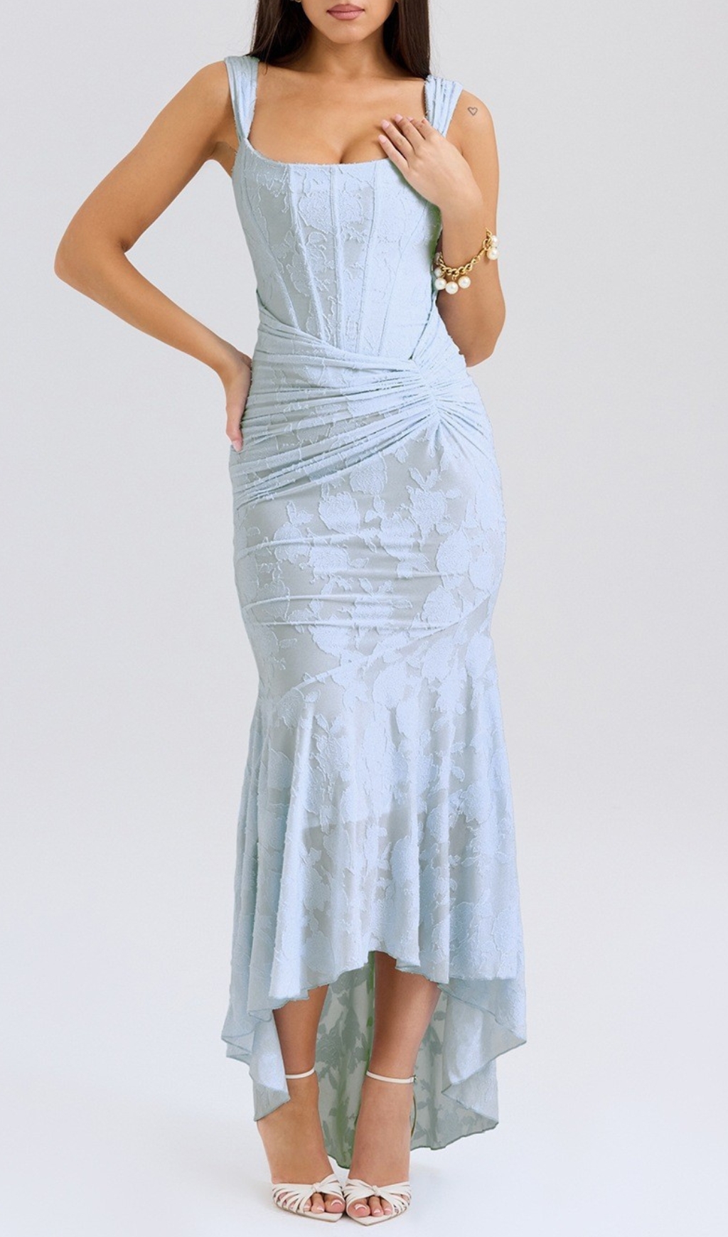 49d1f743a6bbec3aa9cce5807254ca01.jpg Fashionslee Women Anaëlle Blue Floral Corset Maxi Dress