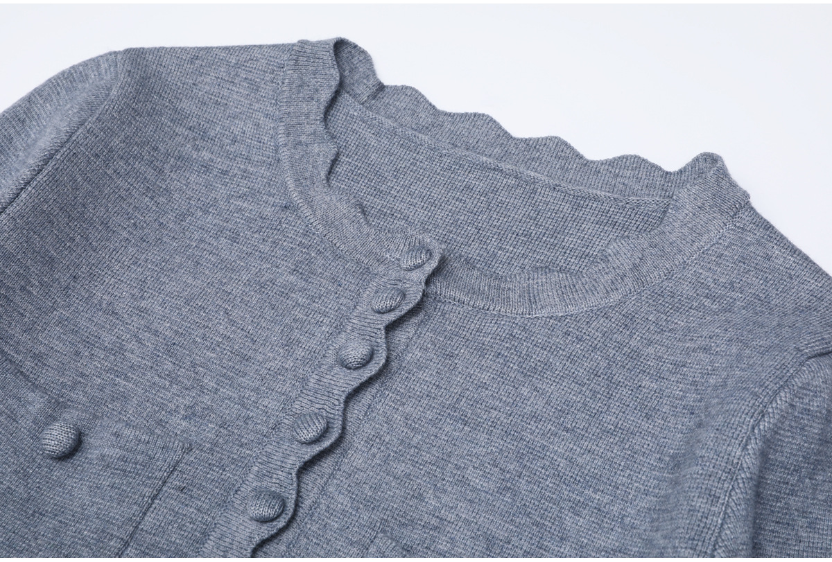 4a2f888eaf77a0011f7e2b7aa1191f58.jpg Fashionslee Women Kartier Grey Long Sleeve Knit Mini Dress