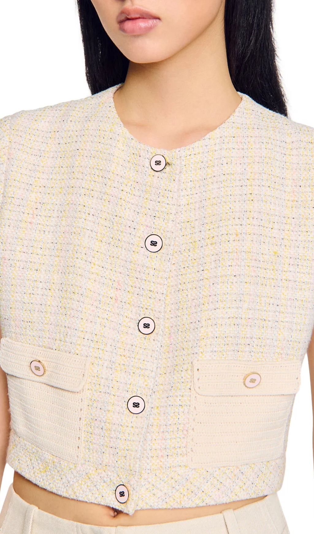 4a5700e357d56774982c0b400614462e.jpg Fashionslee Women Decorative Tweed Jacket