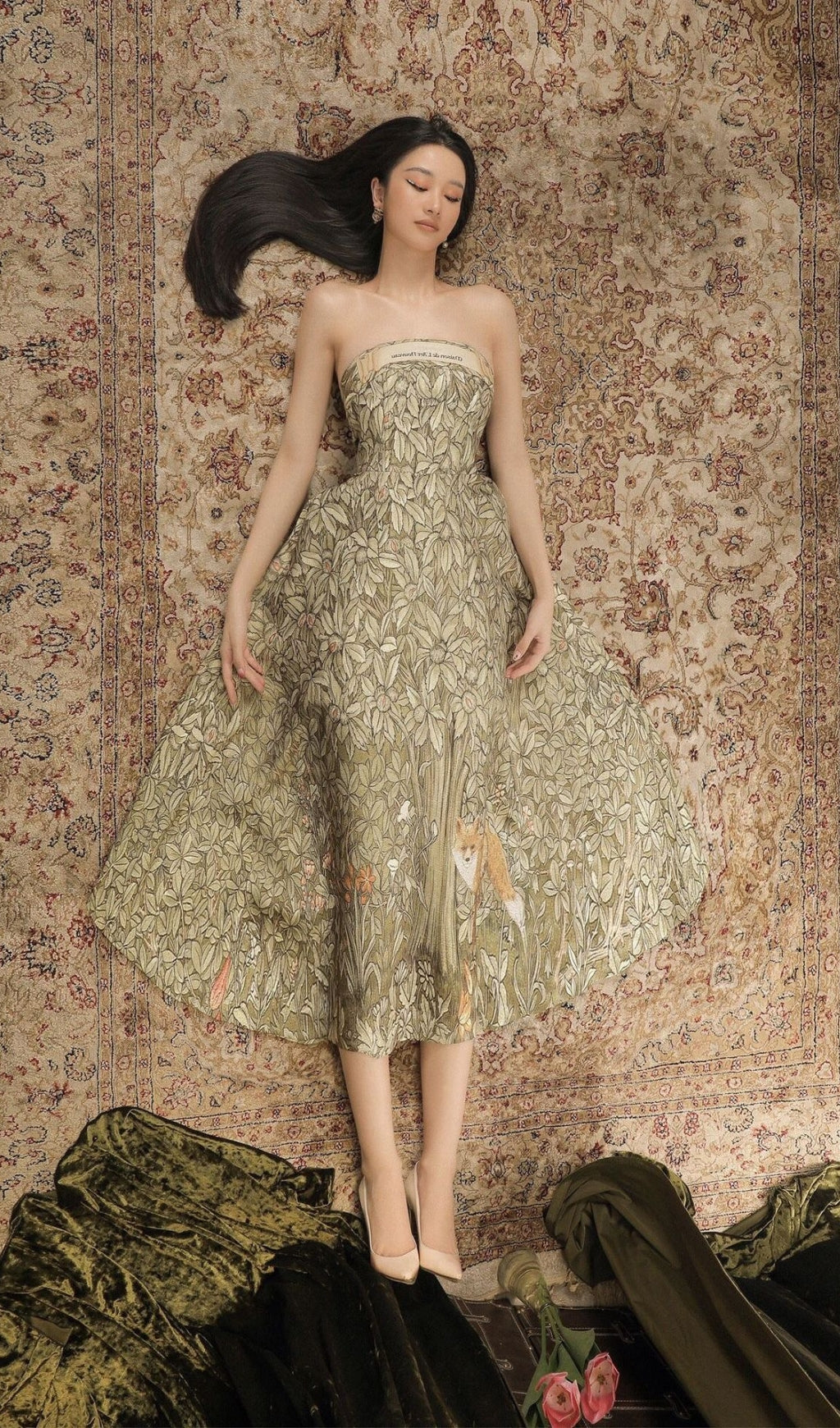 4a6942a8b1bdee4efb7d2aa496eb0eac.jpeg Fashionslee Women Jungle Prtinted Midi Dress