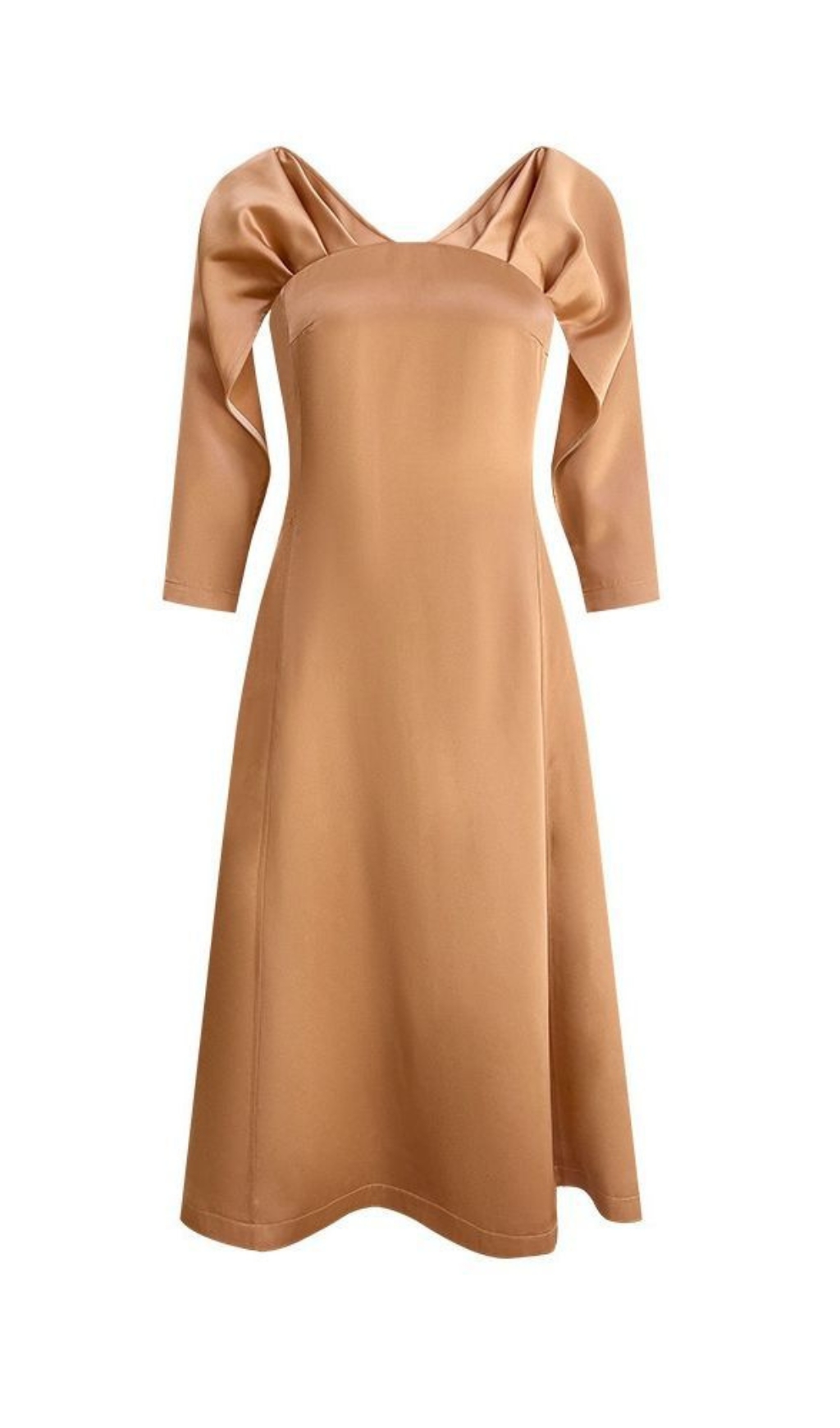 4a71d15059b847fef8481b8c94e12658.jpg Fashionslee Women Bethan V-Neck Long Sleeve Midi Dress