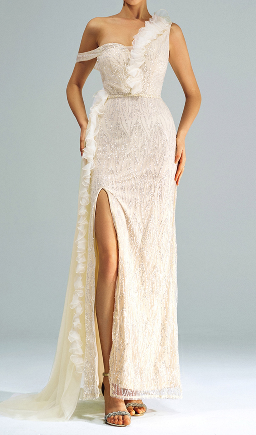 4a7b89ac491ba846766e0e17c38df514.jpg Fashionslee Women Capella Sequin Strap Maxi Dress