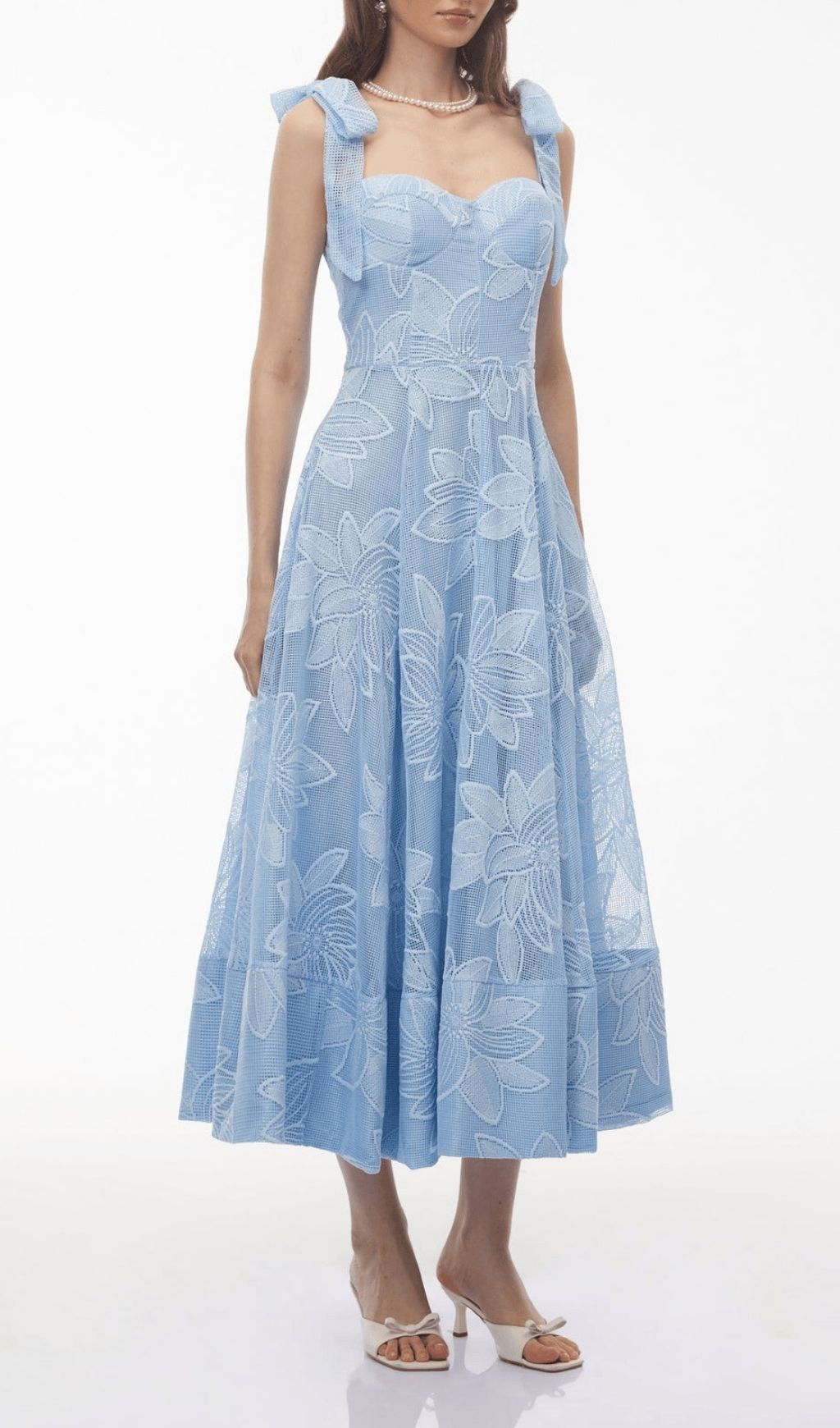 4adfcdbdc669c8adcd927dacc265d75e.jpg Fashionslee Women Kirstie Blue Strappy Embroidery Midi Dress