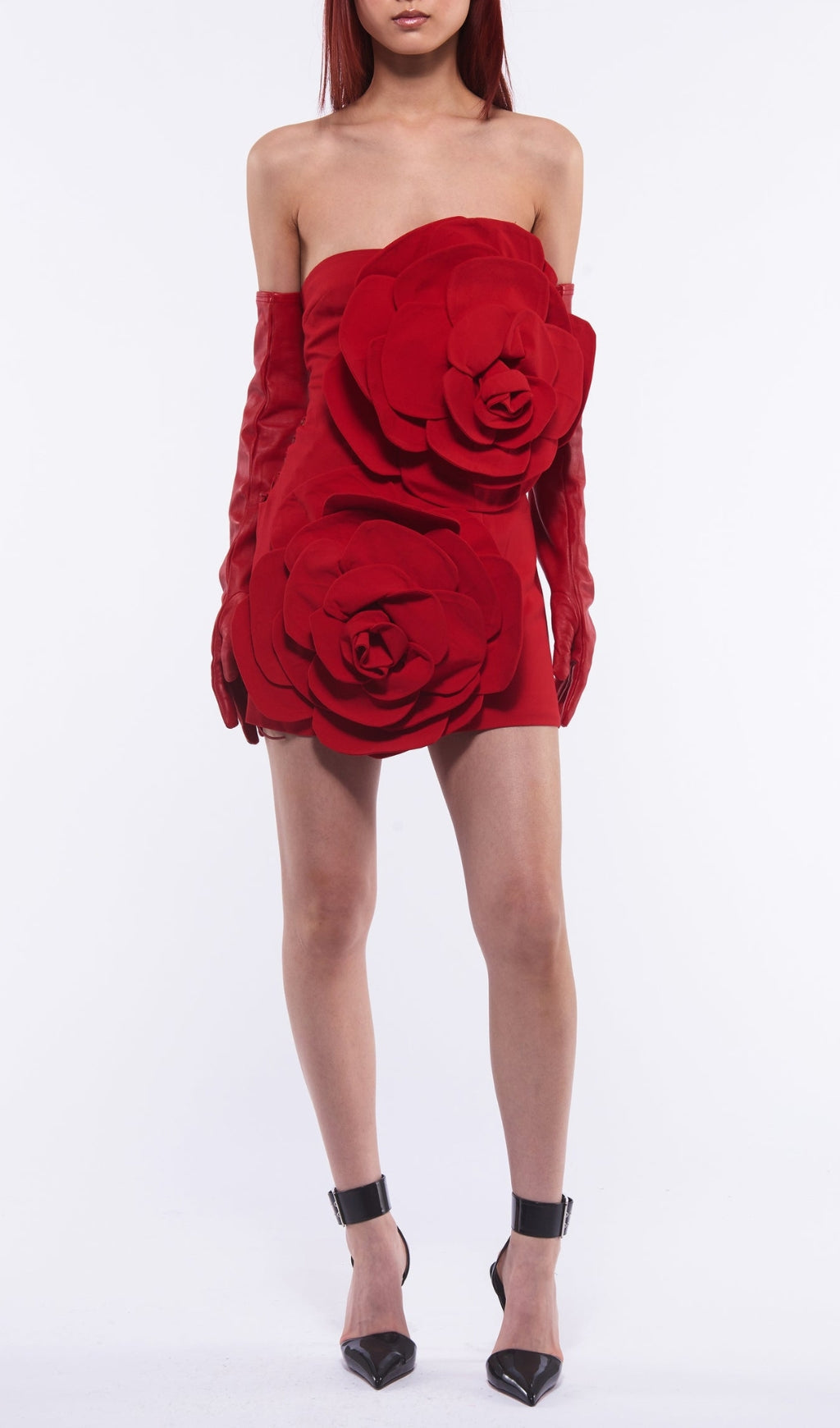 4ae7ae9abfb50a047e9eb9efd5d7c15a.jpeg Fashionslee Women Annabeth Red Flower Bind Mini Dress