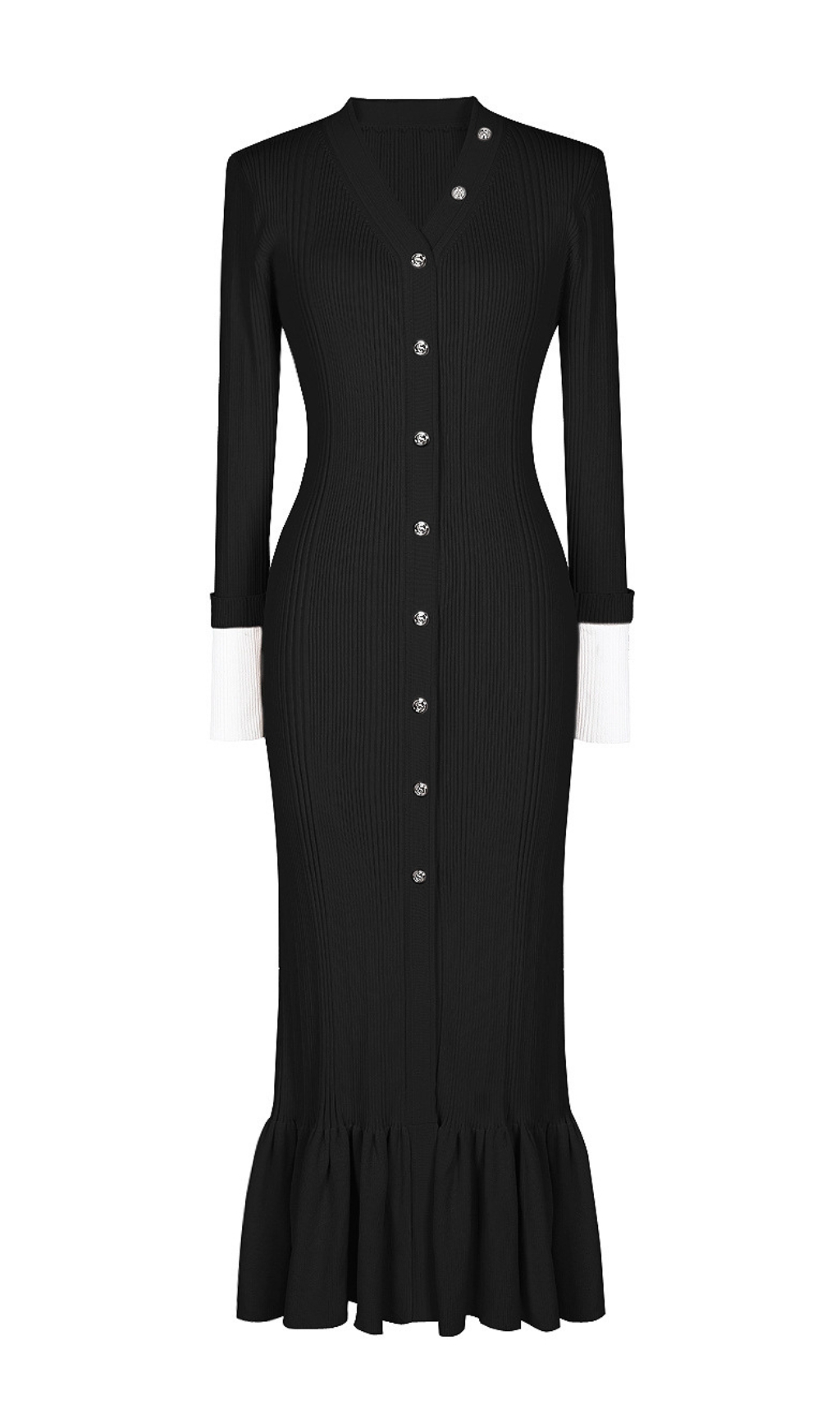 Fashionslee Women Elin Long Sleeve Knit Maxi Dress