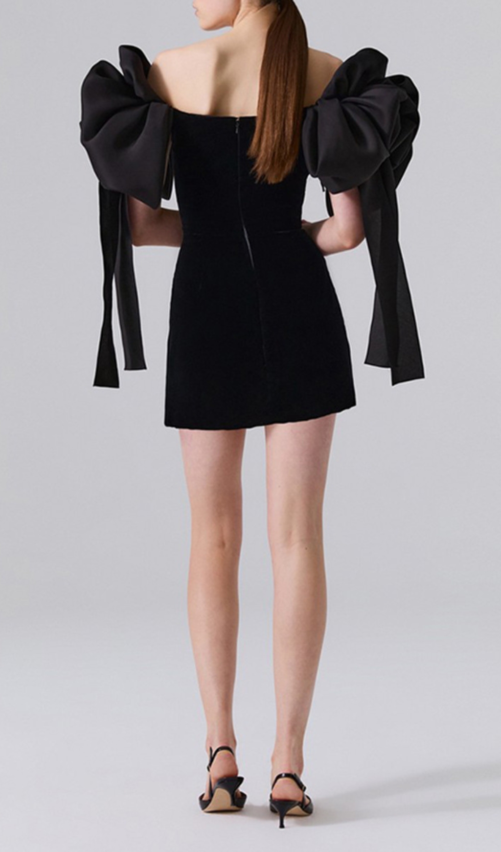 Fashionslee Women Cadee Black Off-Shoulder Mini Dress