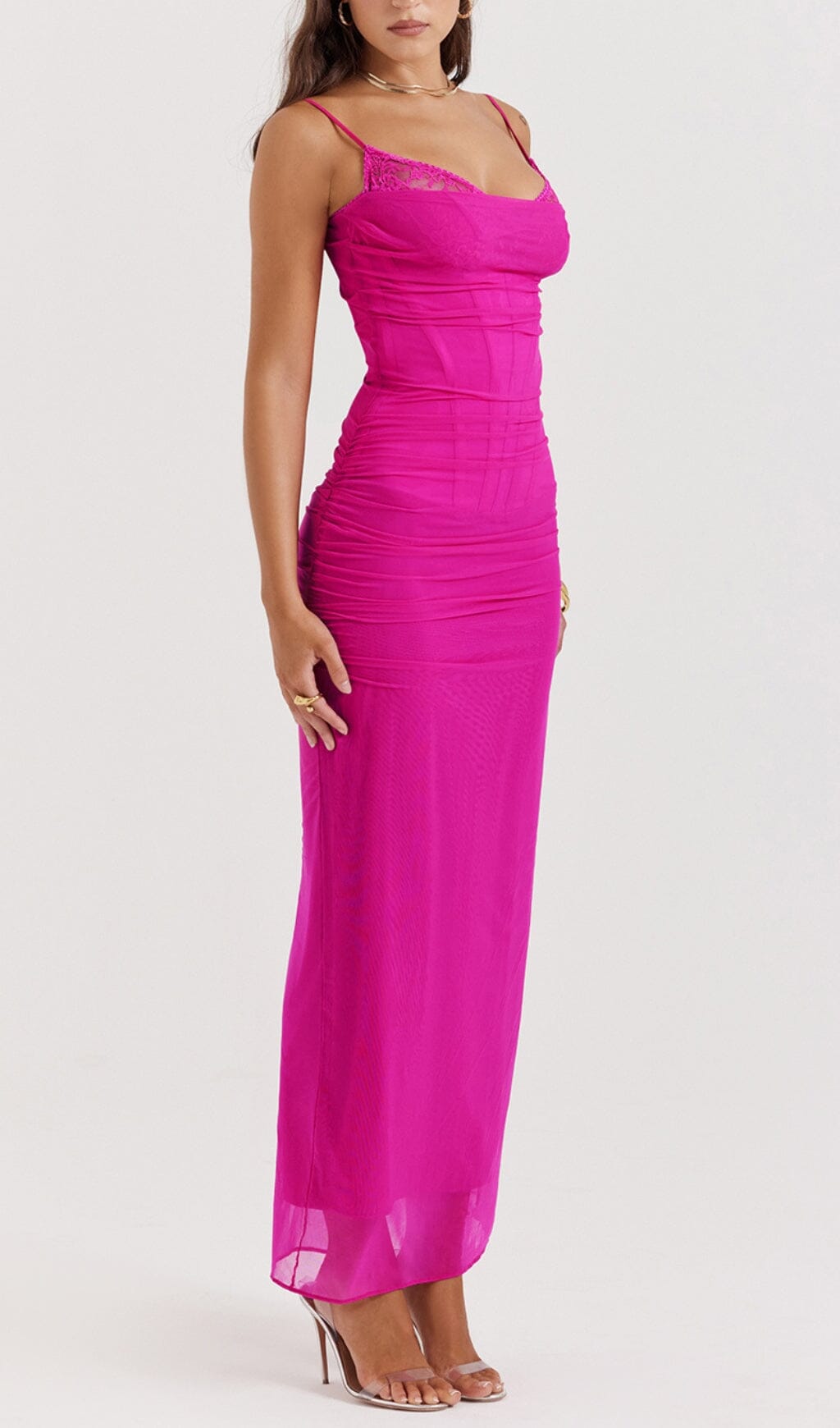 4b8e486df568b1ab1c502eddd1e93bb8.jpeg Fashionslee Women Fuchsia Corset Maxi Dress