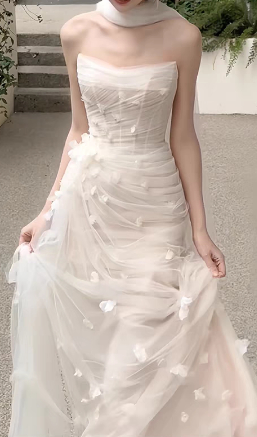 4bb5e65b18a0b93a620193c17913795a.jpg Fashionslee Women Felton White Strapless Corset Wedding Dress