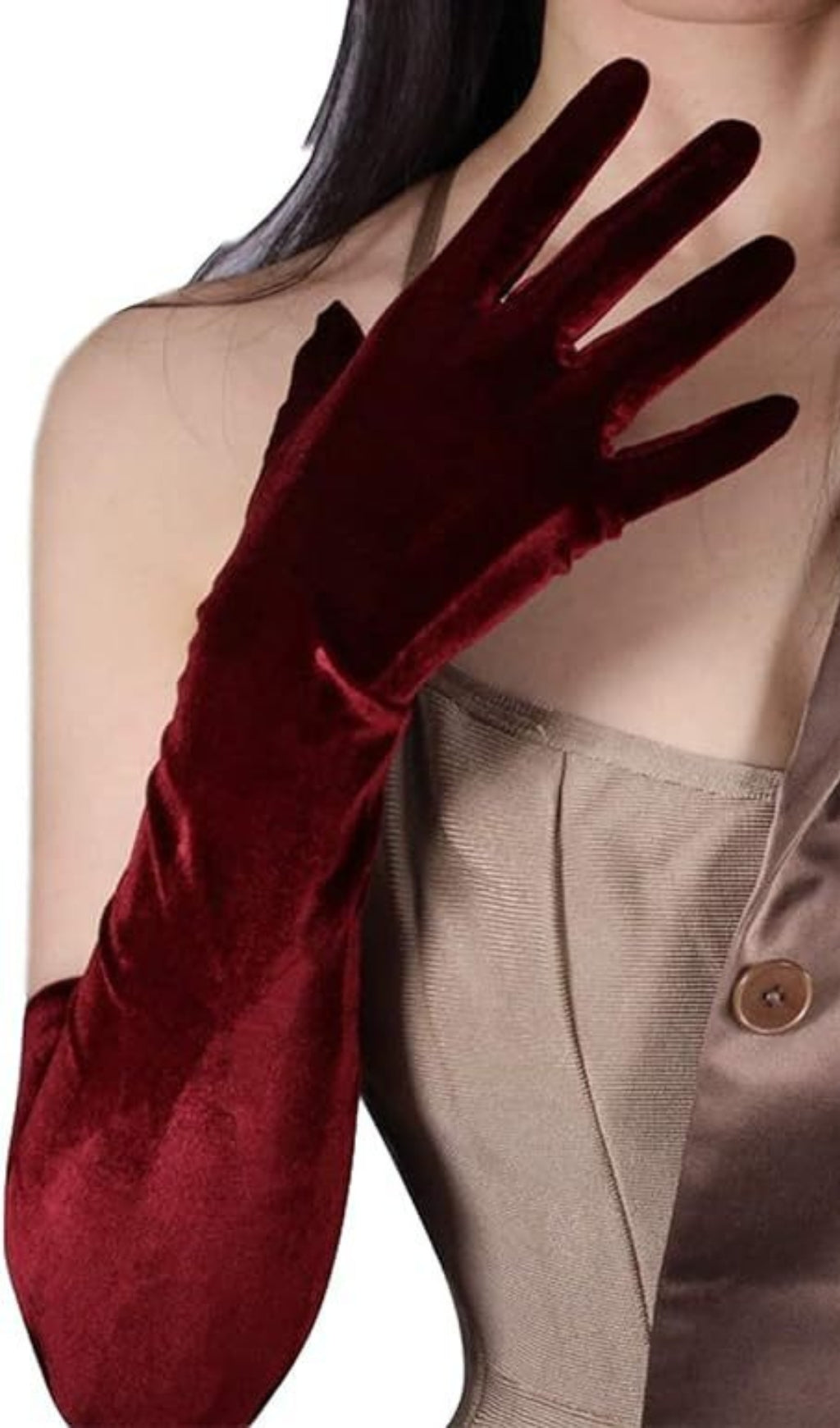 4c15023db881f5c02df5af9926221ecc.jpeg Fashionslee Women Red Velvet Gloves