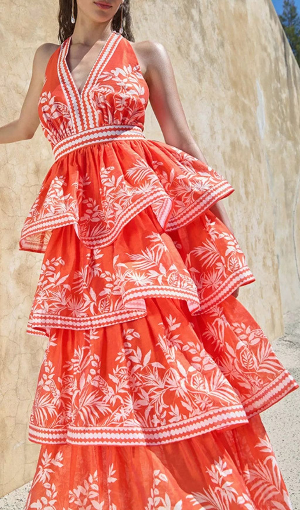 4c2be862b1c4b5c27fc06296bfb97bb0.jpg Fashionslee Women Kajsa Halter Printed Midi Dress
