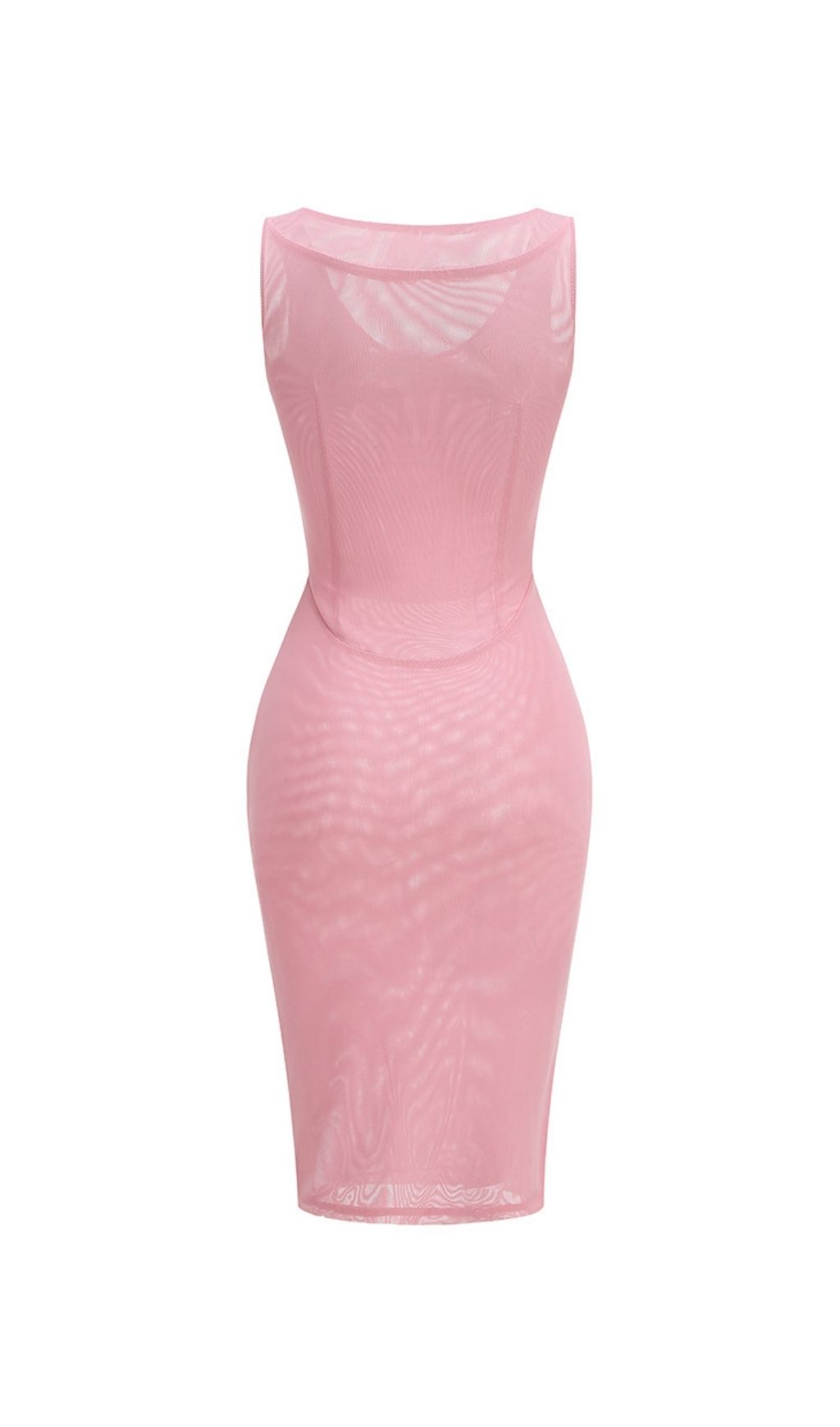 Fashionslee Women Elof Pink Flower Corset Midi Dress