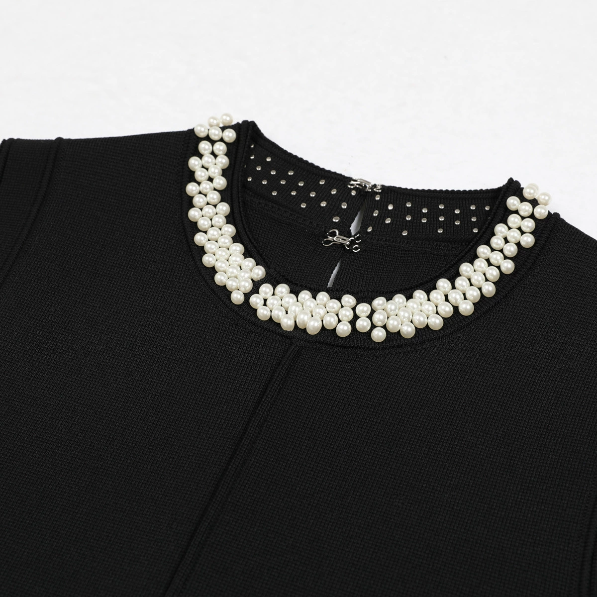 4c5e33f7acbc82782153ee5f319e07ab.webp Fashionslee Women Ernie Black Bead Mini Dress