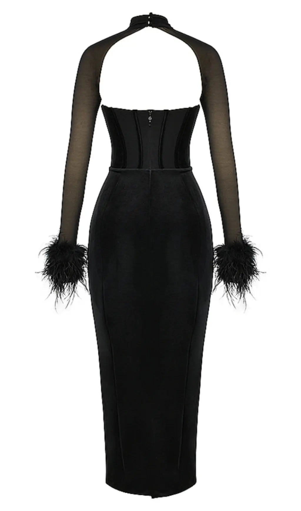 4c8fd7ef39f9f070465bbcdff8a0c0f8.jpeg Fashionslee Women Adelaide Black Velvet Corset Maxi Dress