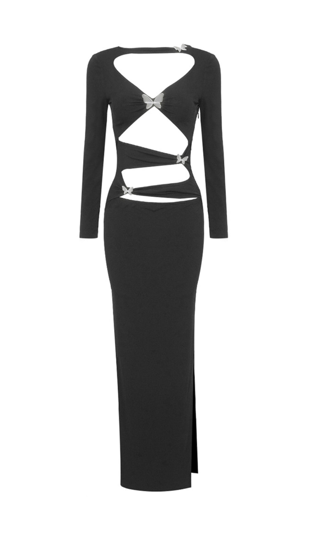 4cecb0124d44486bab2d643cb591761d.jpeg Fashionslee Women Aliona Butterfly Cutout Maxi Dress