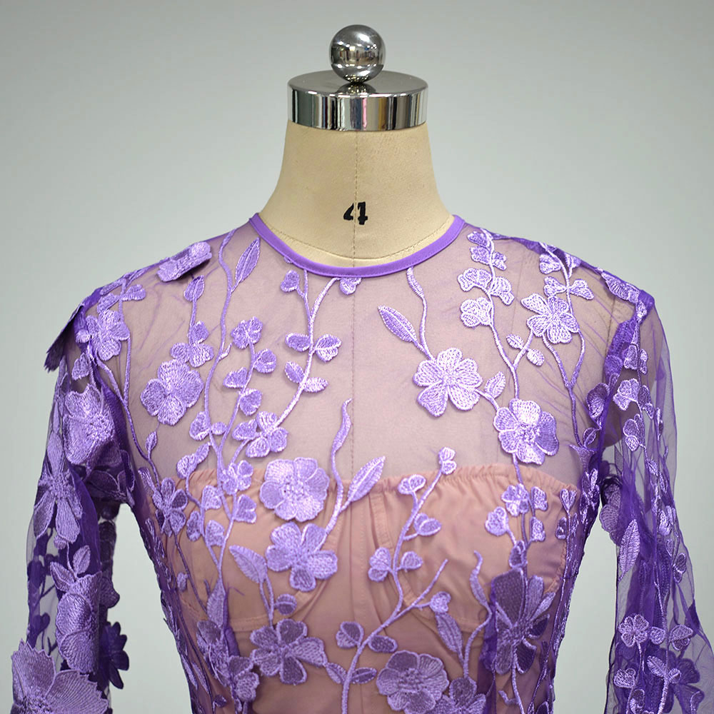 4cfd34bbaa6e3ca738a204c6f5ea2ba4.jpg Fashionslee Women Cyd Purple Flower Embroidery Mini Dress