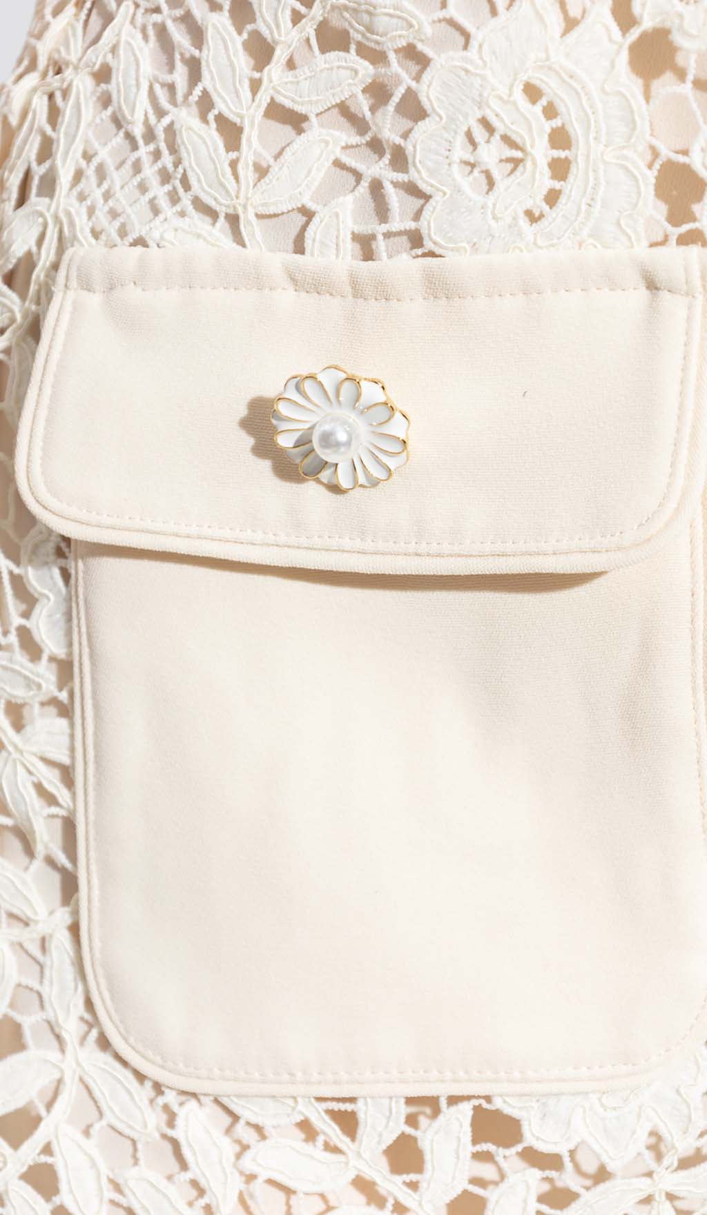 WHITE LACE JACKET DRESS – TRENDING AESTHETIC - OWNCI
