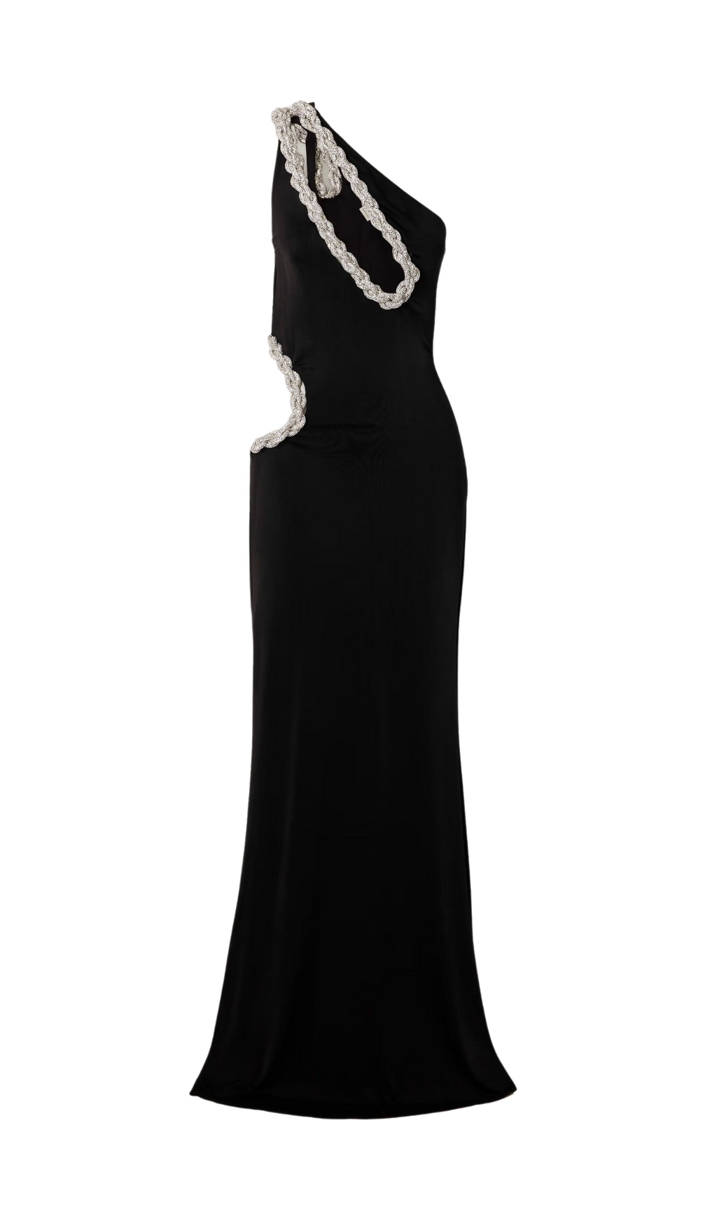 4d8d18401109e016bdf440faa22f9ab3.jpg Fashionslee Women Cala Black One-Shoulder Cutout Maxi Dress
