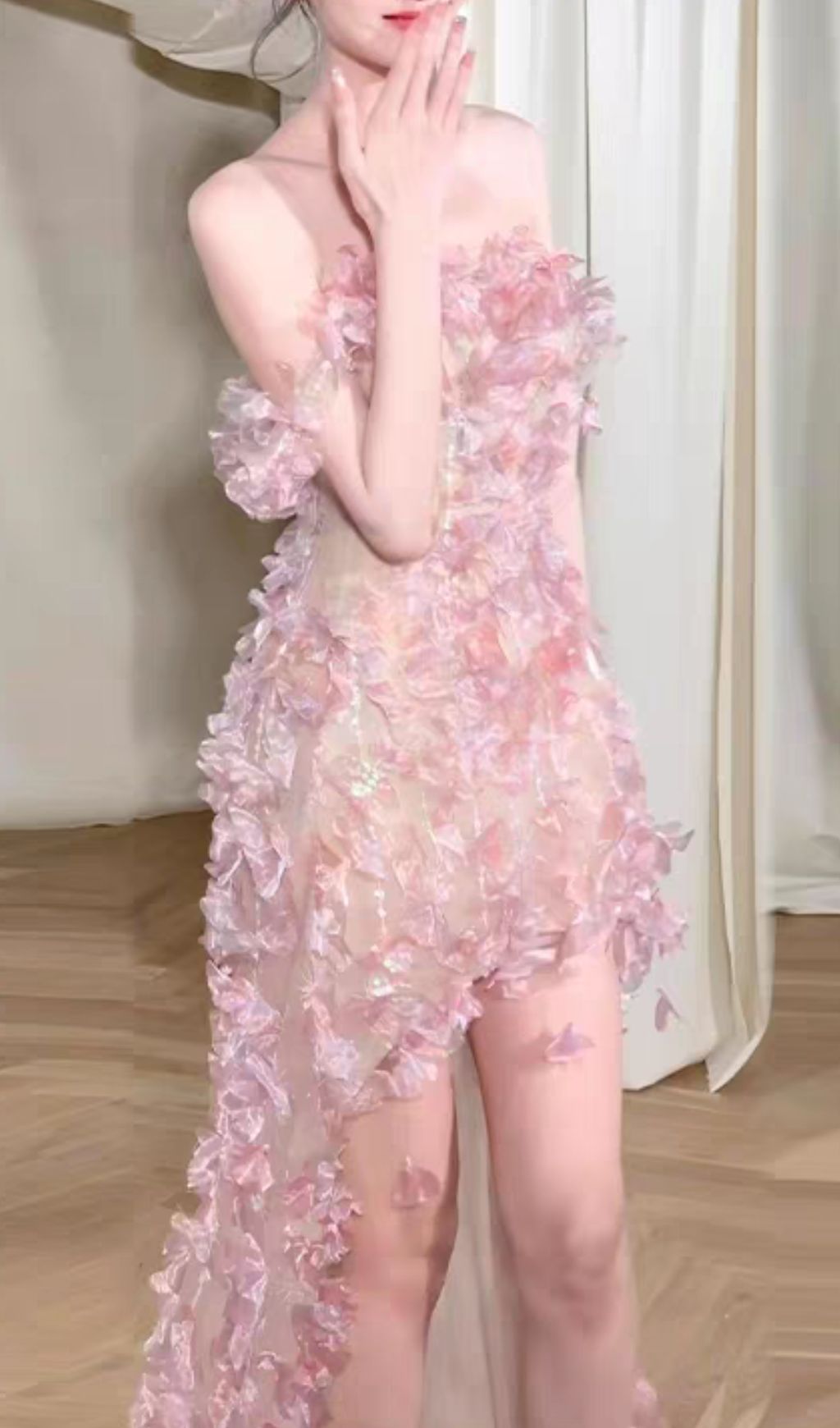 4d8fcfe68db4da3147f33610cc6383f2.jpg Fashionslee Women Hernán Pink Flower Maxi Dress
