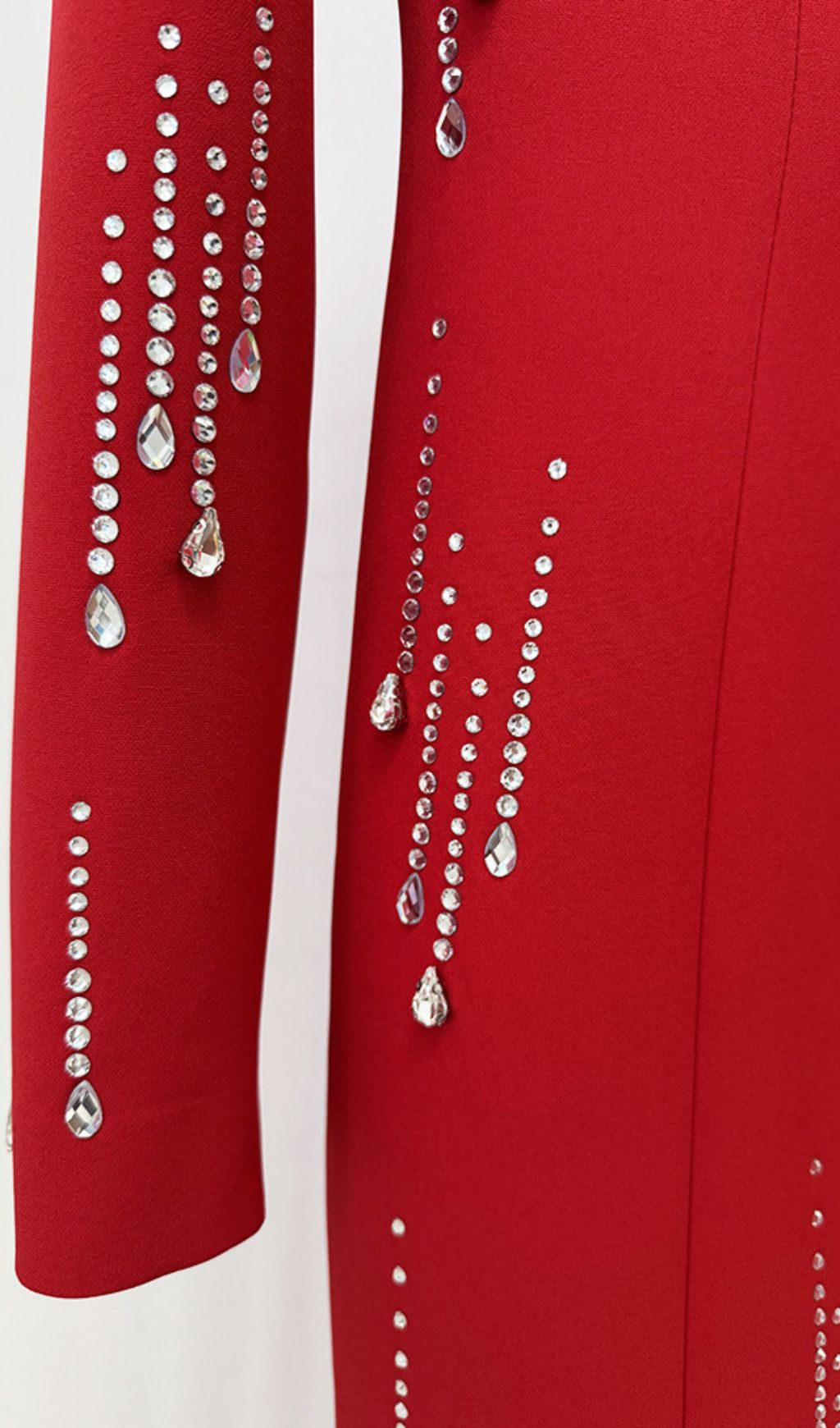 4d94e47574dadebdf414bbc6236cc67e.jpg Fashionslee Women Joyita Red Long Sleeve Diamante Maxi Dress