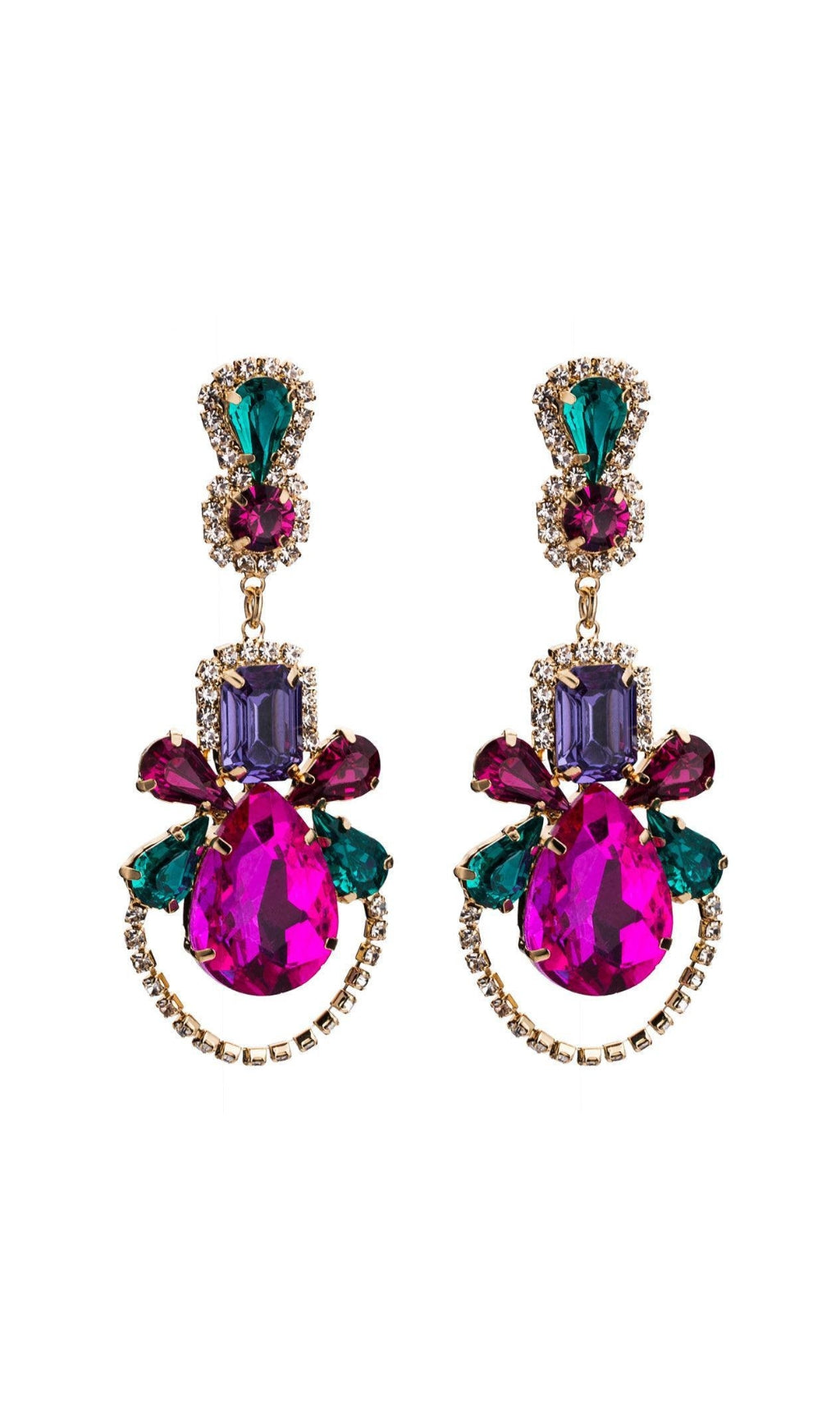 Fashionslee Women Adona Gem Drop Earrings