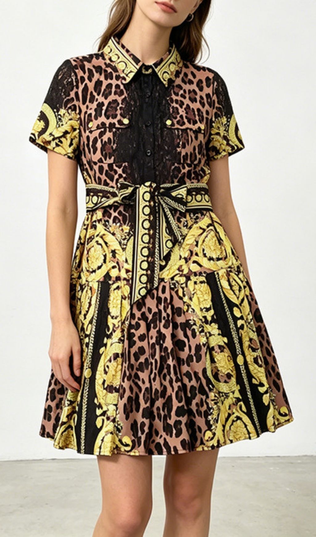 4df90a294aa5e6e048fc84ac4250c853.jpg Fashionslee Women Klee Leopard Printed Mini Dress